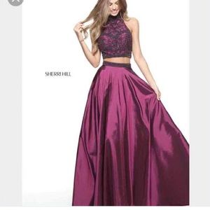 Sherri Hill two piece prom dress